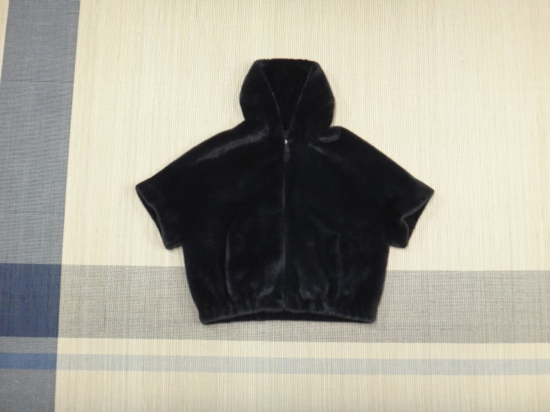 (66) 리오벨 여성 Faux 밍크 케이프 반후드 재킷 상품이미지1