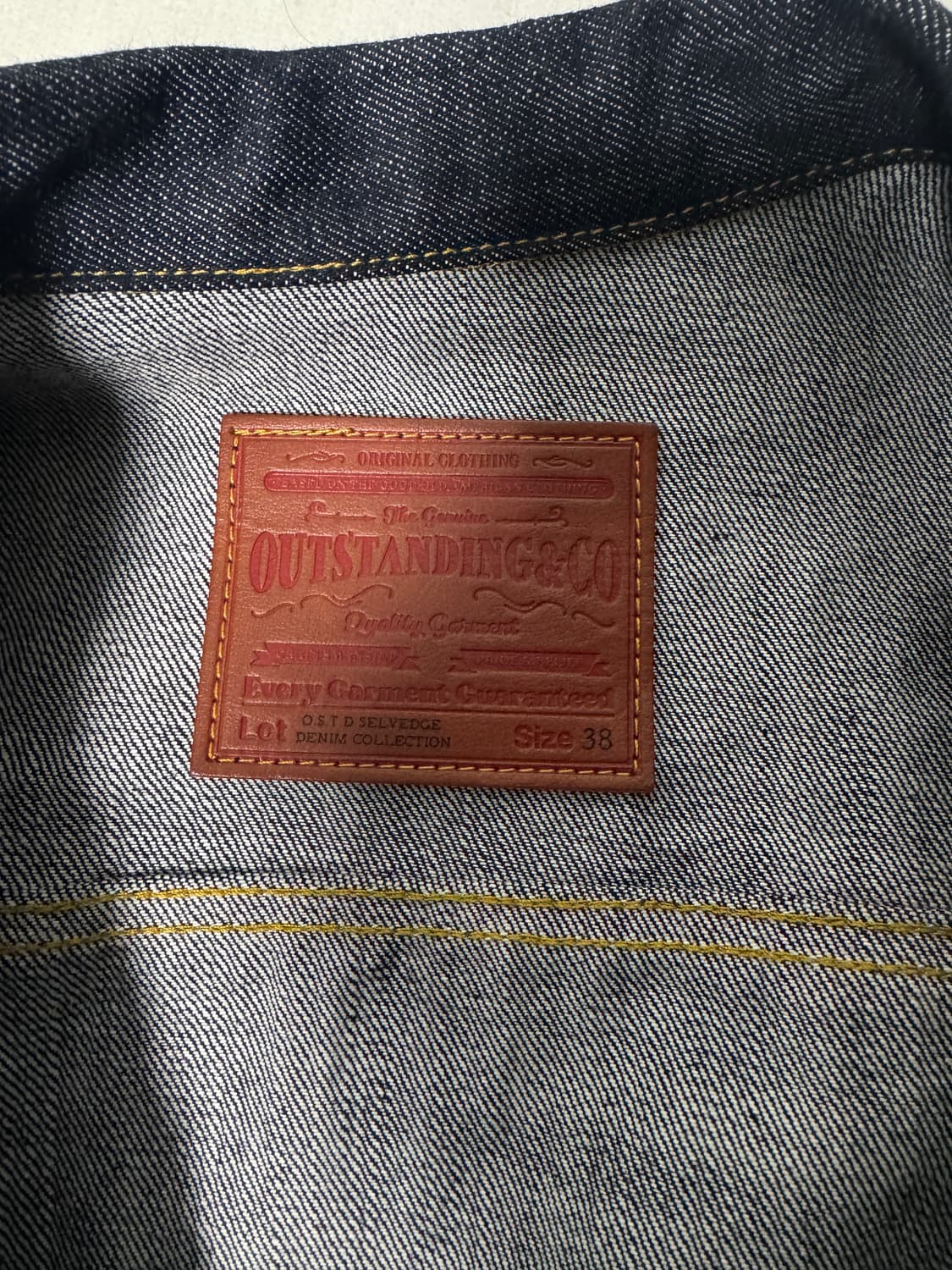 아웃스탠딩 셀비지 데님 자켓 상품이미지2