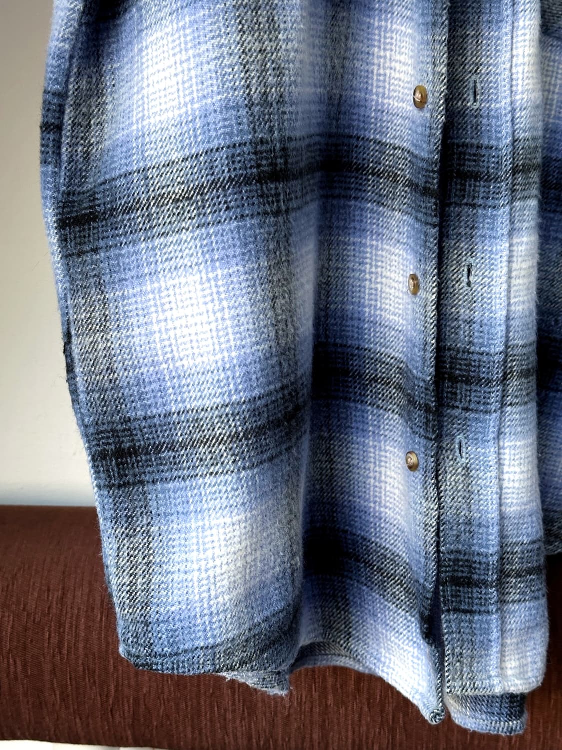 Acrylic woven check work shirt 상품이미지3