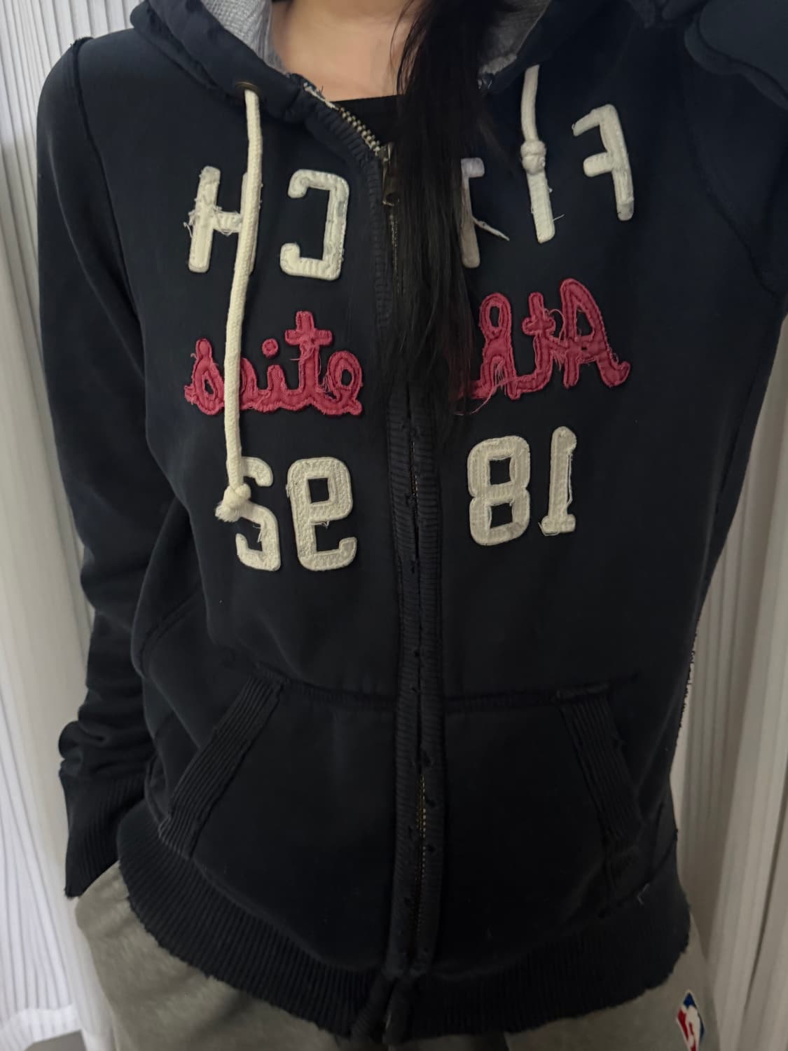 아베크롬비 네이비 후드집업 m 상품이미지1