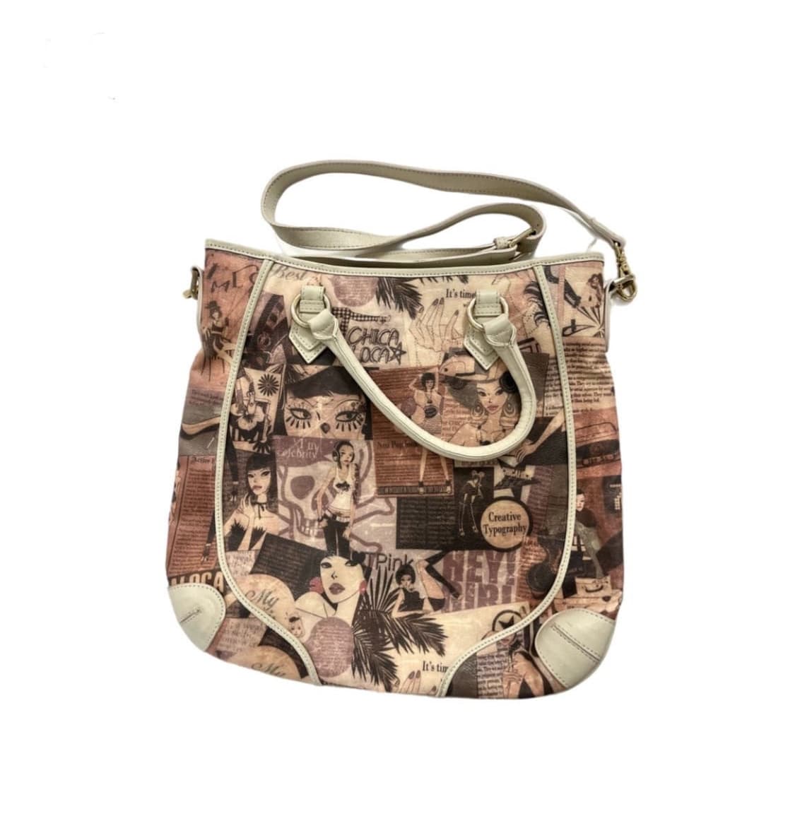 치카로카 Chica Loca 카툰 프린트 토트백 상품이미지1