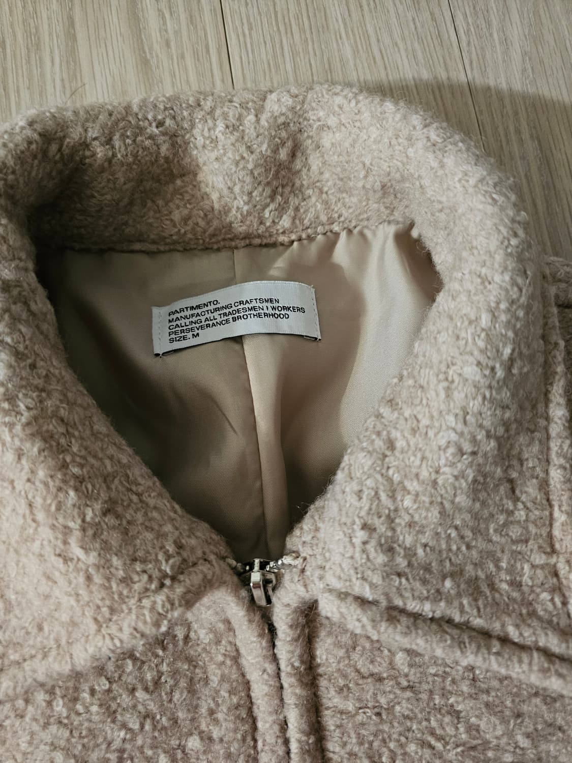 파르티멘토 울테리 투웨이 집업 자켓 포그베이지 상품이미지3