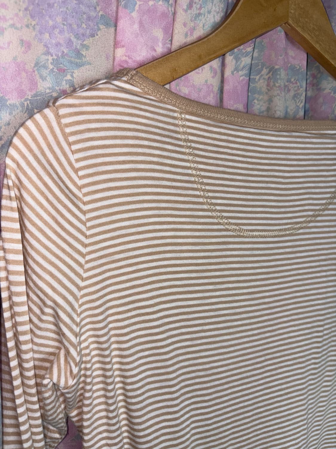 베이지 스트라이프 이너 티셔츠 상품이미지10