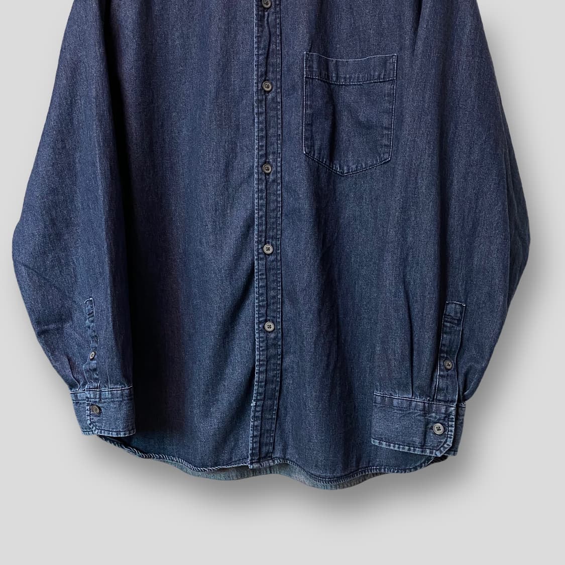 (XL)유니클로 스탠드카라 데님셔츠 상품이미지3