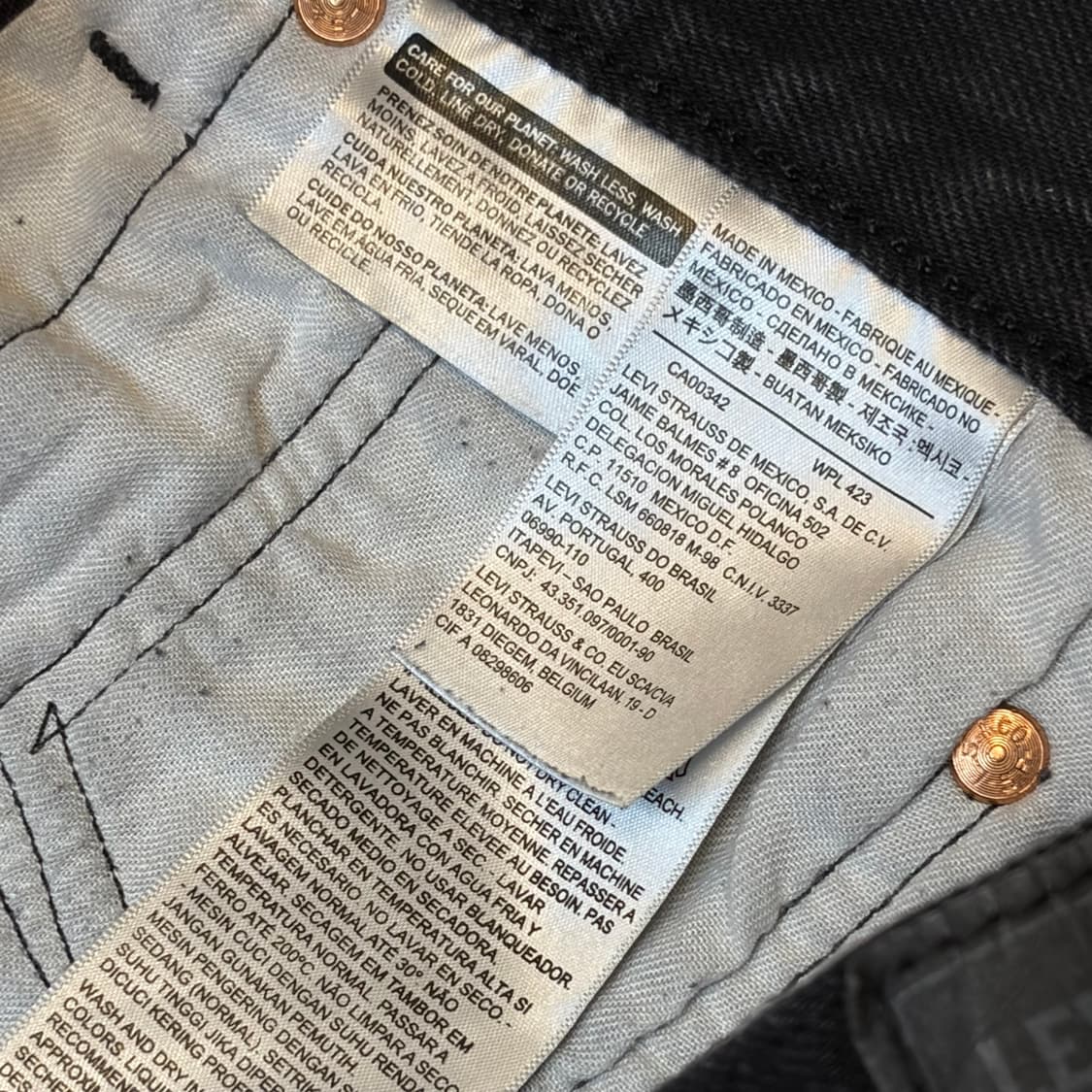 00s 미국 빈티지 리바이스 501 블랙진 청바지 상품이미지10