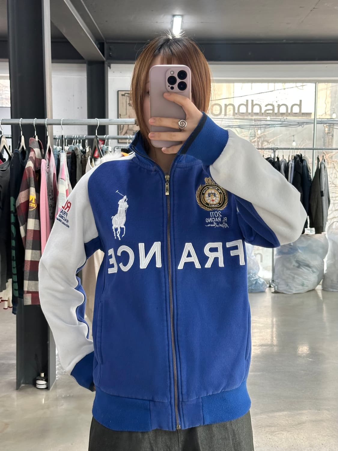 폴로랄프로렌 빅포니 치프키프 프랑스 레이싱 코튼집업 상품이미지5