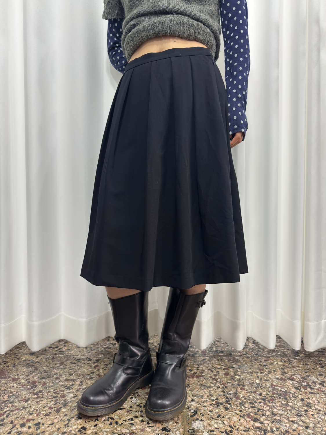 pleats midi skirt 상품이미지1