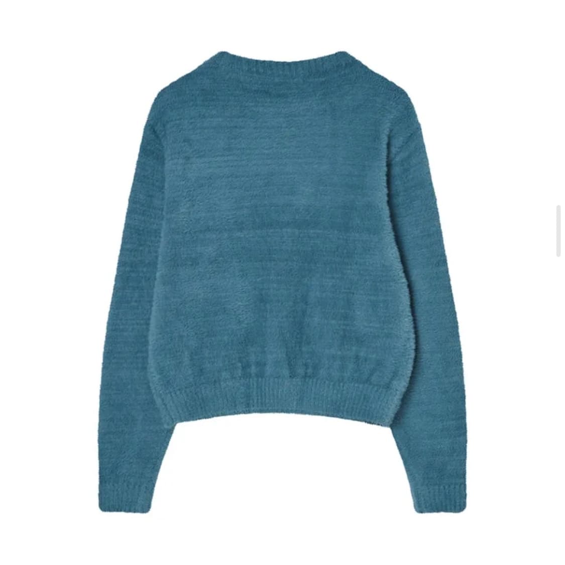 HAIRY APPLIQUE KNIT BLUE 상품이미지2