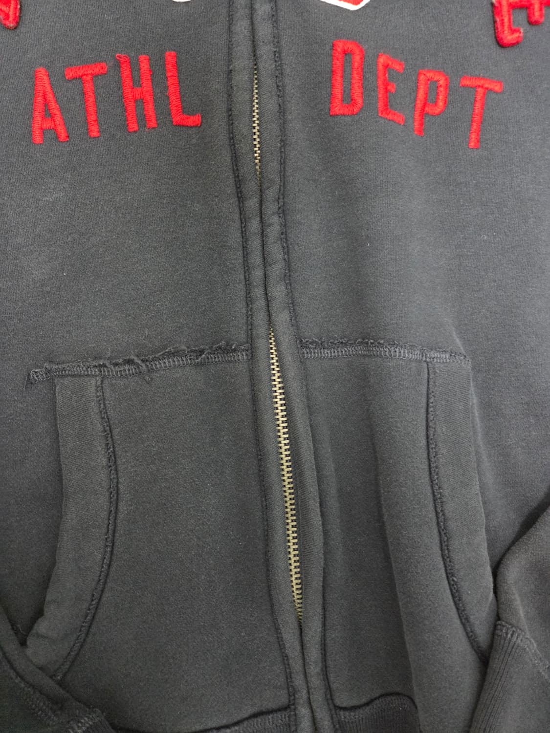 아베크롬비 앤 피치(A&F) 머슬핏 아치 로고 집업 후드 상품이미지2