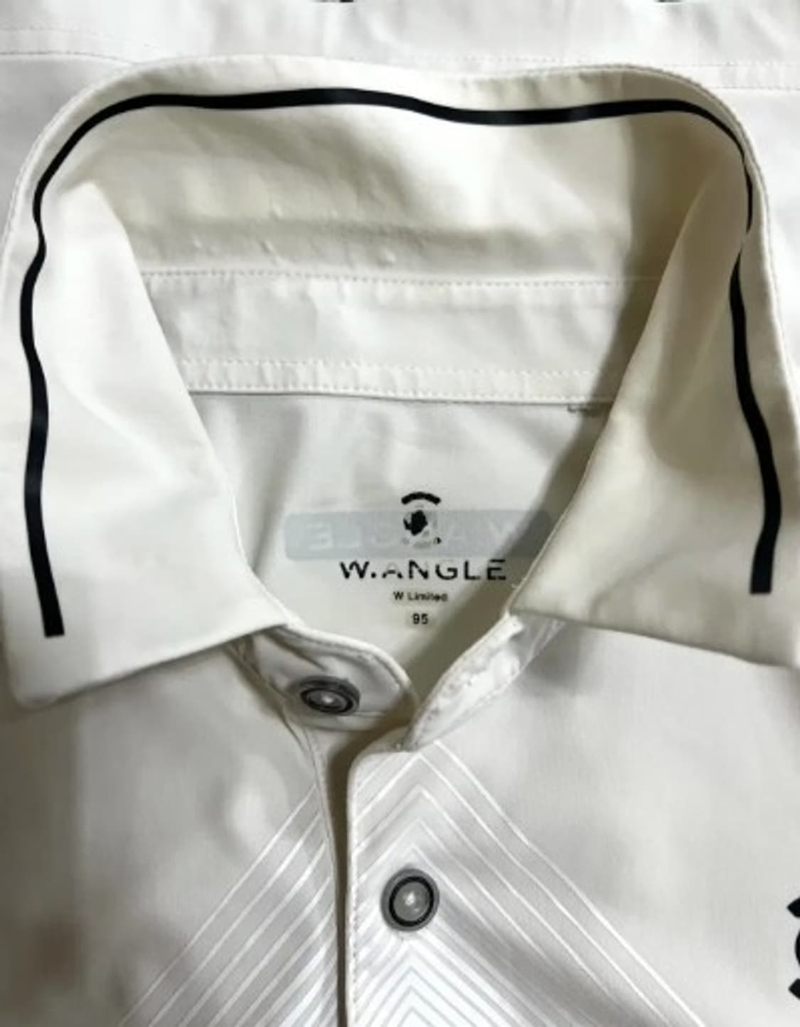 와이드앵글 남성 아이보리 기능성카라긴팔티셔츠 95 상품이미지4