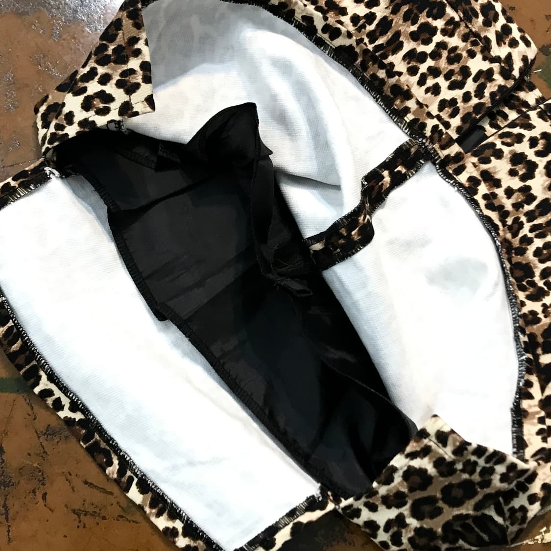 VTG 빈티지 레오파드 패턴 미니 스커트 허리 25 사이즈 상품이미지5