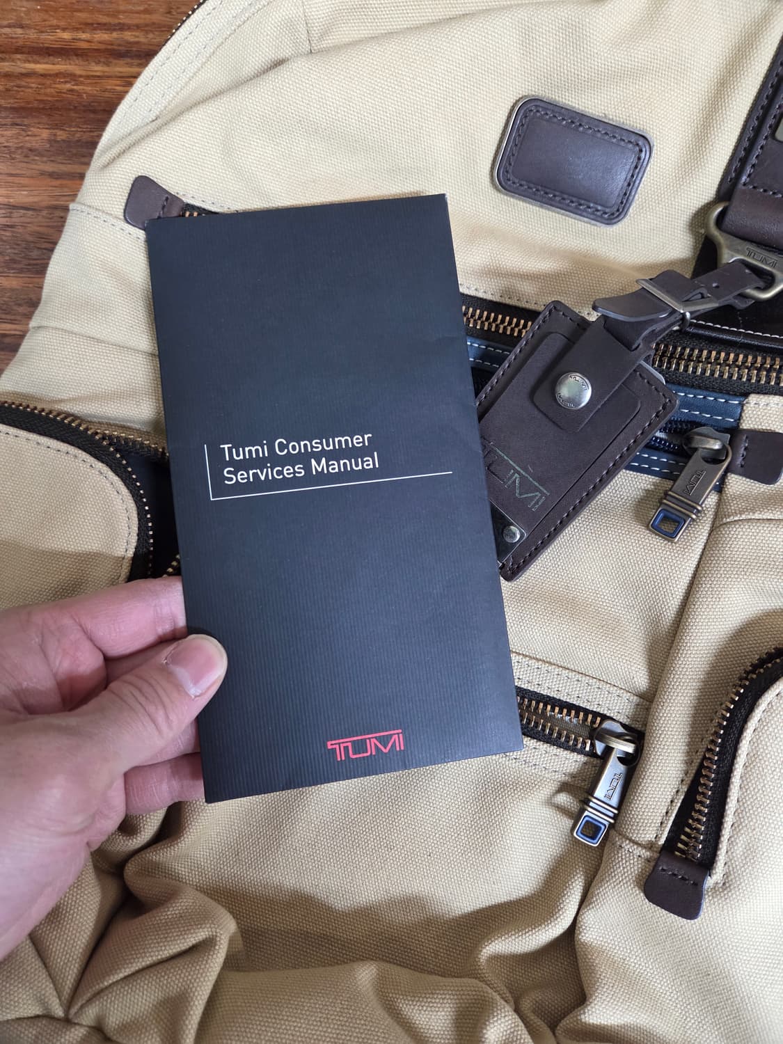 투미 녹스 백팩 베이지 캔버스 상품이미지8