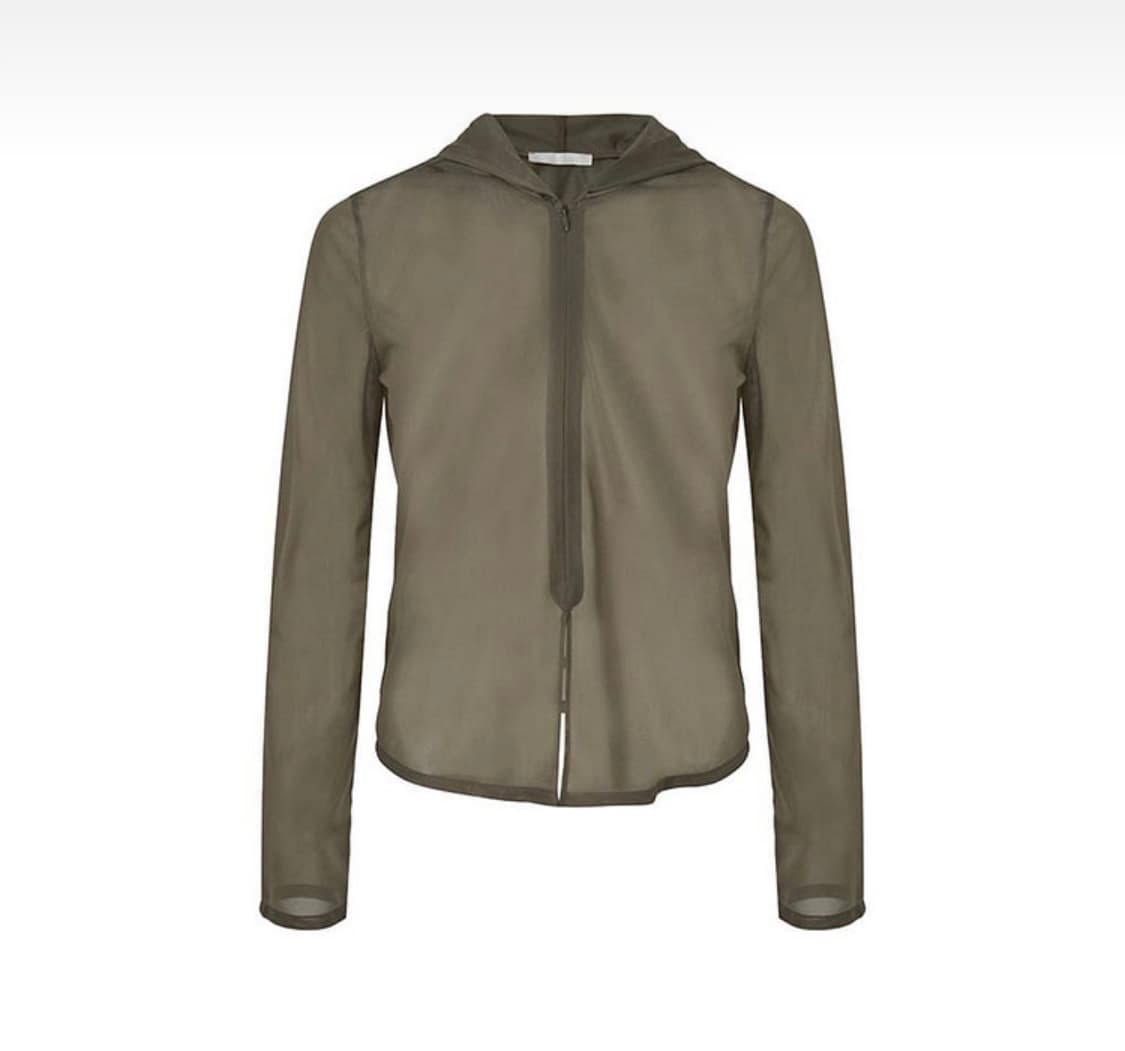 아모멘토 sheer hooded zip up jumper 상품이미지1