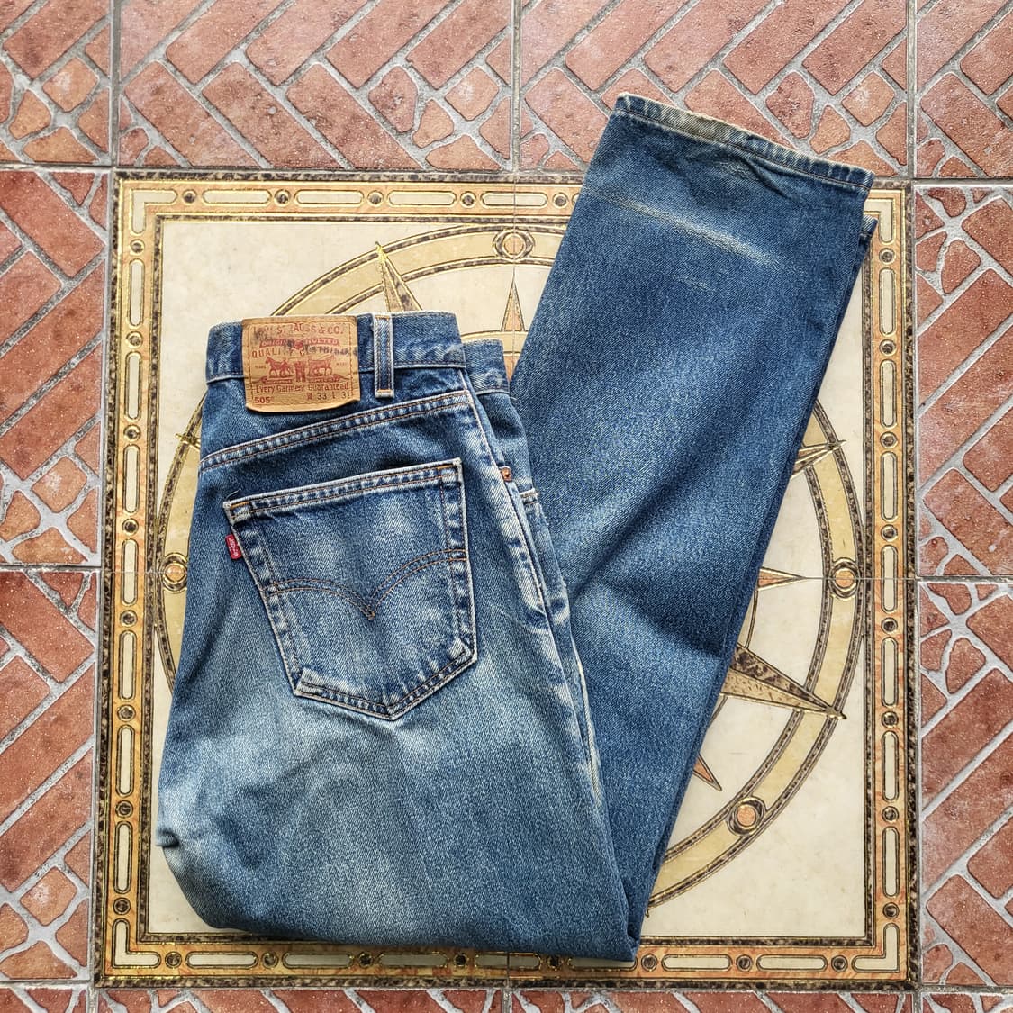 90s 미제 리바이스 505 데님 팬츠 33/31 상품이미지1