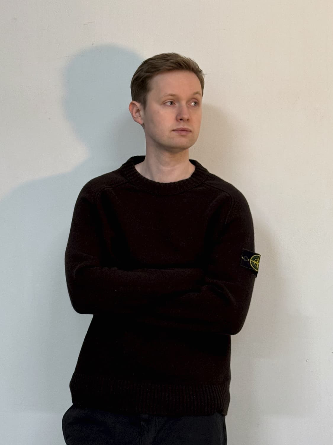 06AW 스톤 아일랜드 브라운 울 니트 상품이미지1