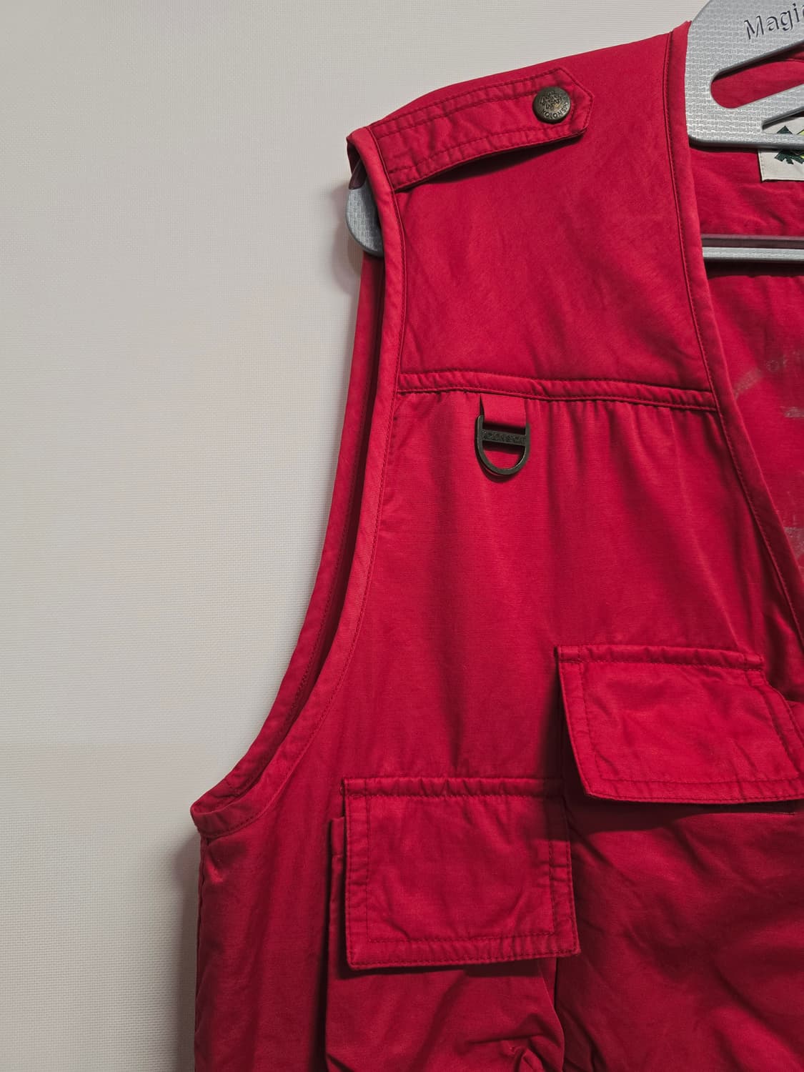 코오롱스포츠 빨간색 등산 올드조끼 상품이미지4