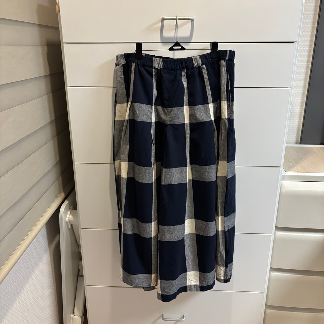 Dgy 네이비 체크 큐롯팬츠 3XL 상품이미지5