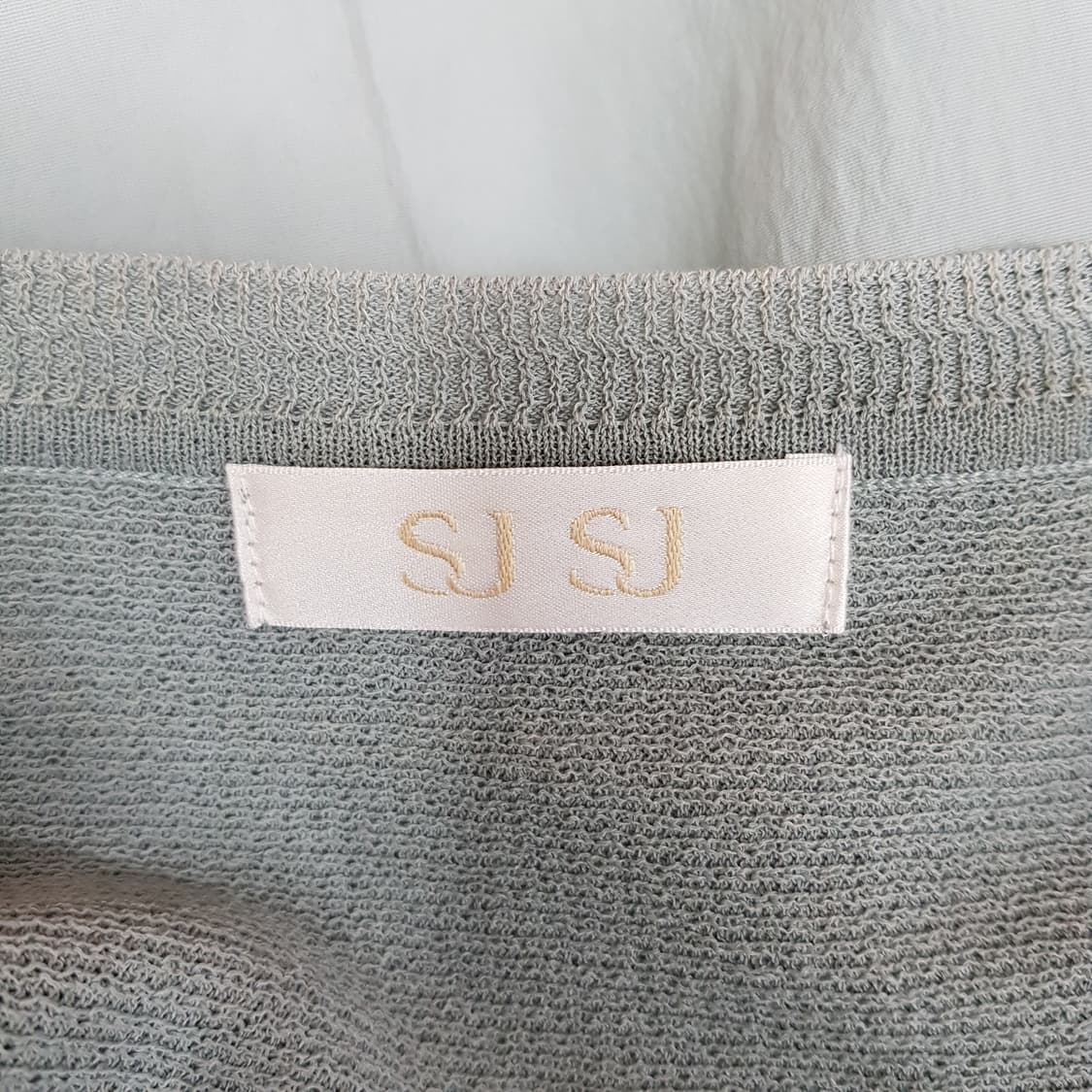 한섬 SJSJ 니트 배색 반팔 원피스 F사이즈 상품이미지5