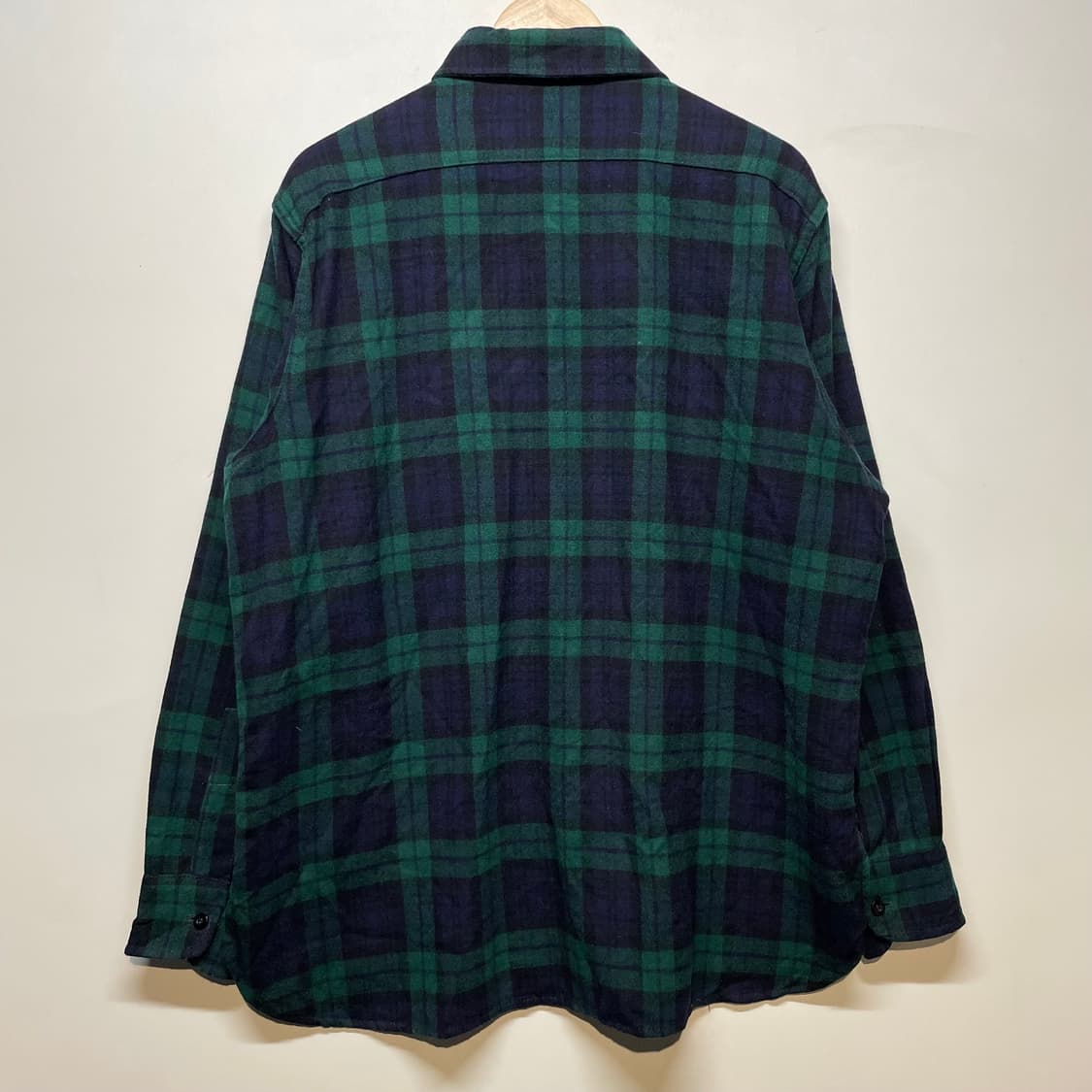 1990s 울리치 블랙와치 체크 플란넬 셔츠 상품이미지3