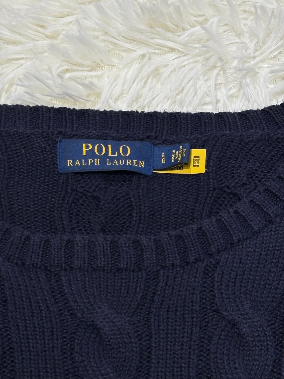 폴로랄프로렌 qr 레드포니 네이비 케이블 니트 상품이미지6