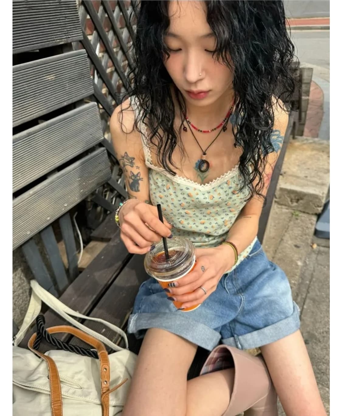 모래하우스 sage lace sleeveless 나시 상품이미지3