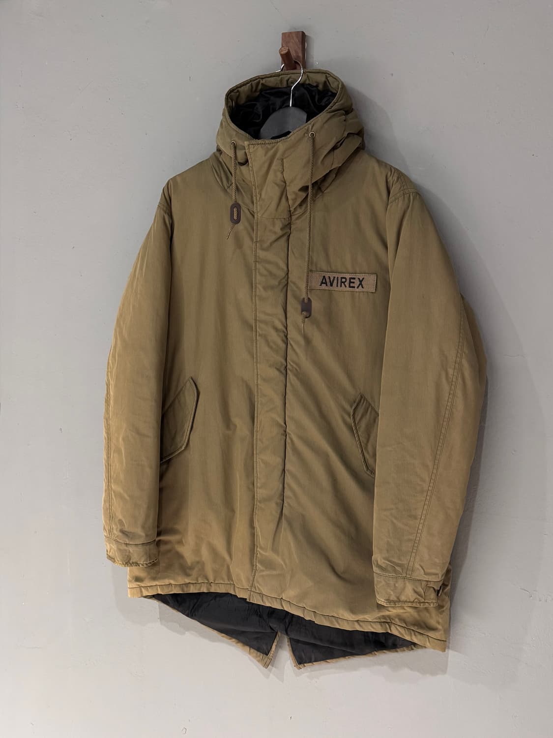 아비렉스 밀리터리 피쉬테일 후드 파카 상품이미지1