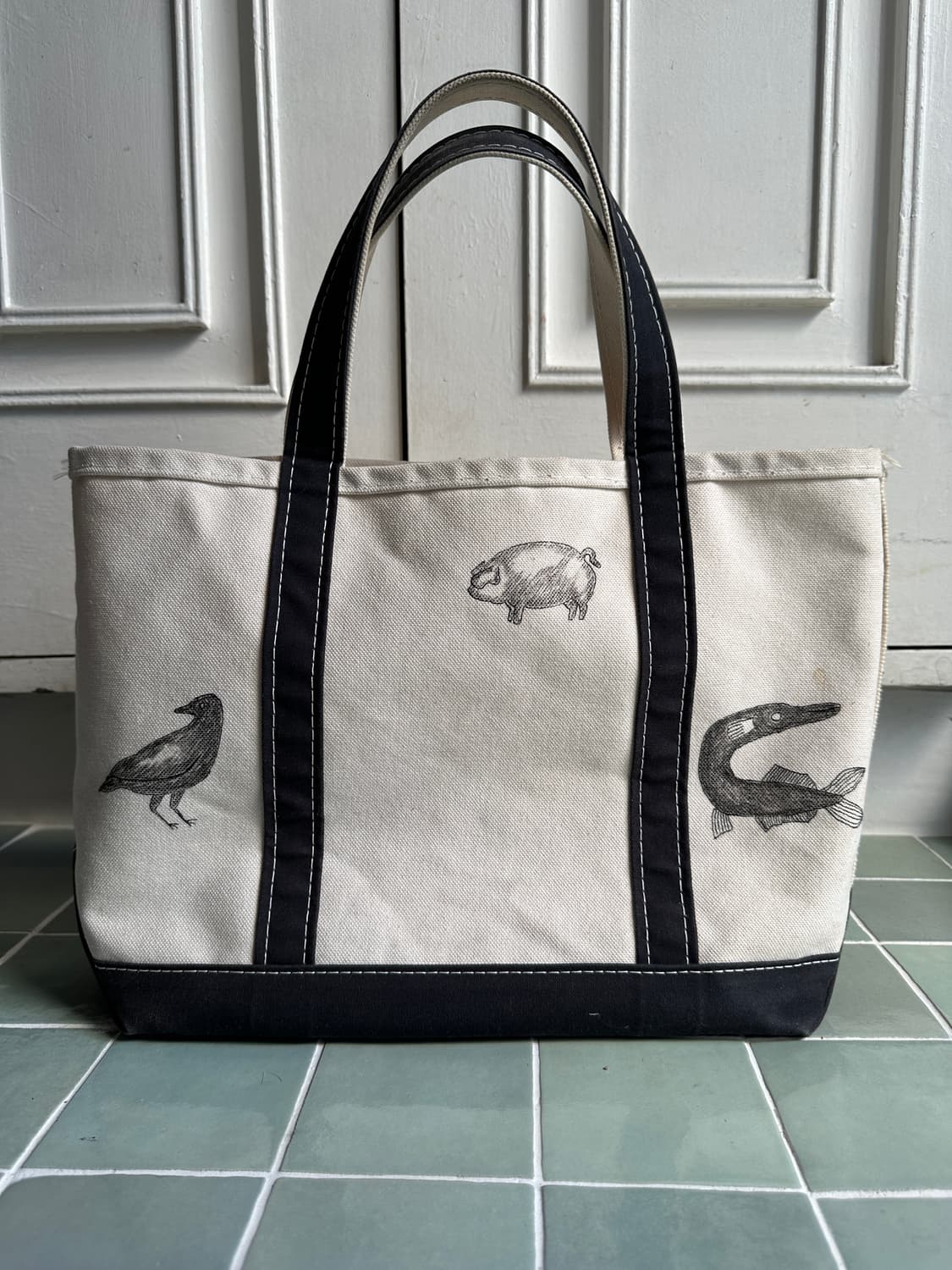 Hand Drawn Animal Motif LL BEANTote Bag  상품이미지2