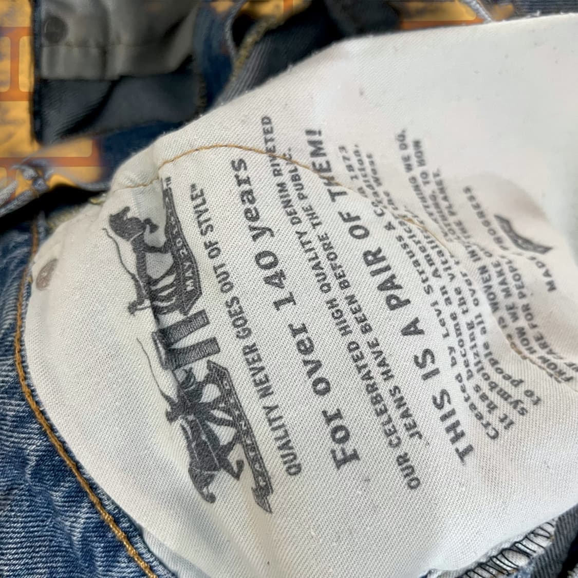 리바이스 502 데미지드 데님 팬츠 (32) 상품이미지8