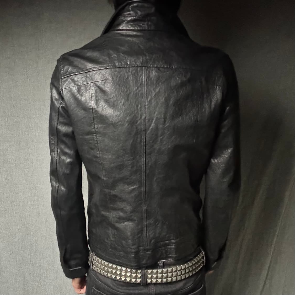 lamb skin pocket leather jacket 상품이미지4