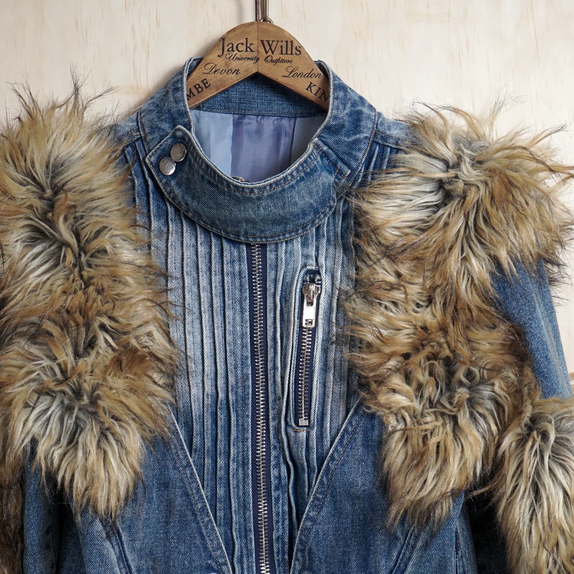 No Faith Studios 데님 퍼 자켓 상품이미지4