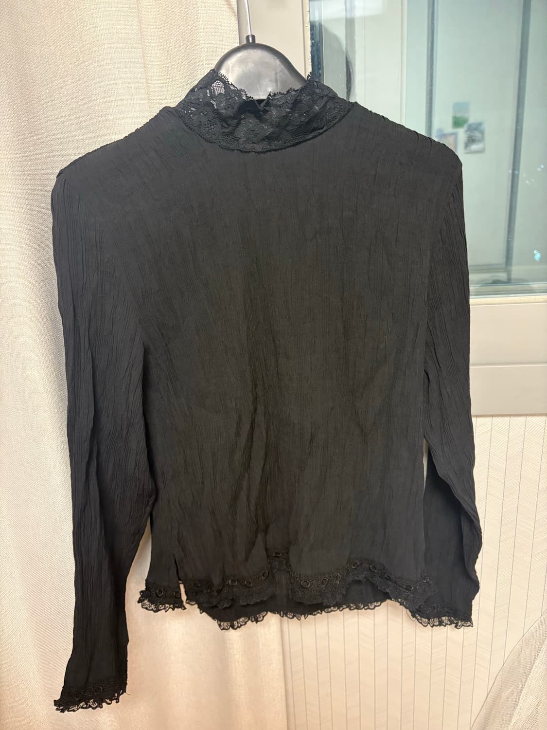 레이스 플리츠 목폴라  상품이미지2