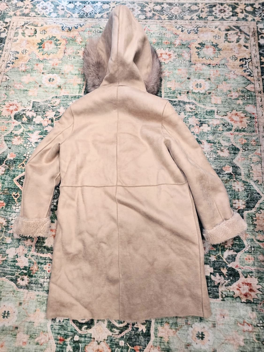 빈티지 양모폭스퍼후드 무스탕 상품이미지2