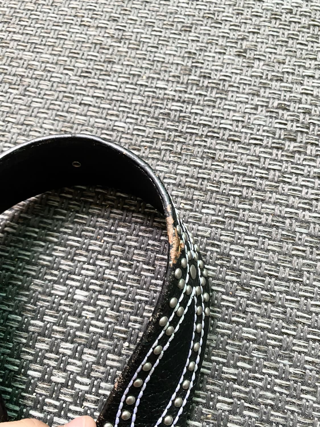 Y2K Mood Stud black Belt 상품이미지3