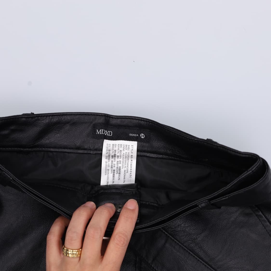 24 미쏘 여성 레더 스커트 0331H1 상품이미지3