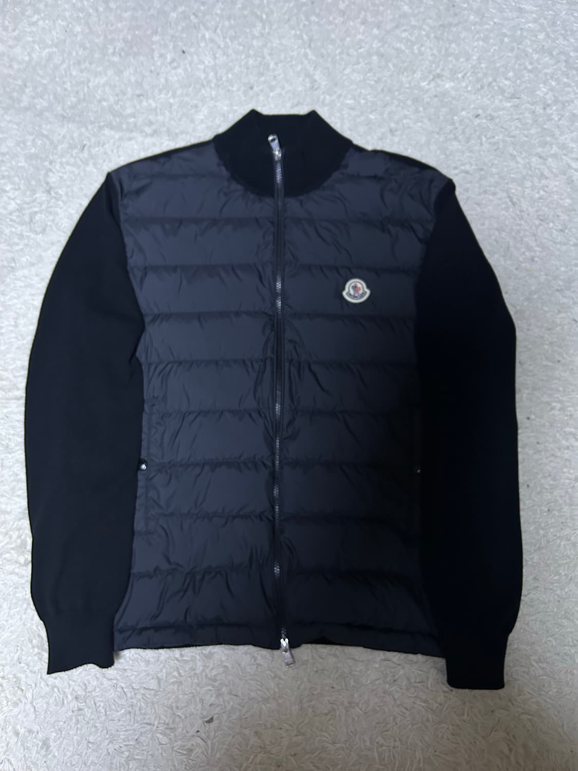 [22FW/XL] 몽클레어 트리콧 니트패딩 블랙 상품이미지1