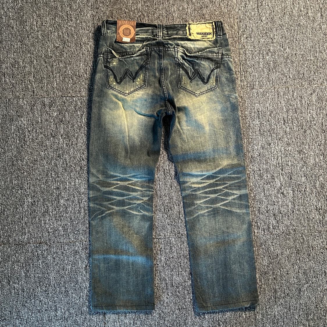 VEGA DENIM 빈티지 워싱 데미지 데님 팬츠 상품이미지2