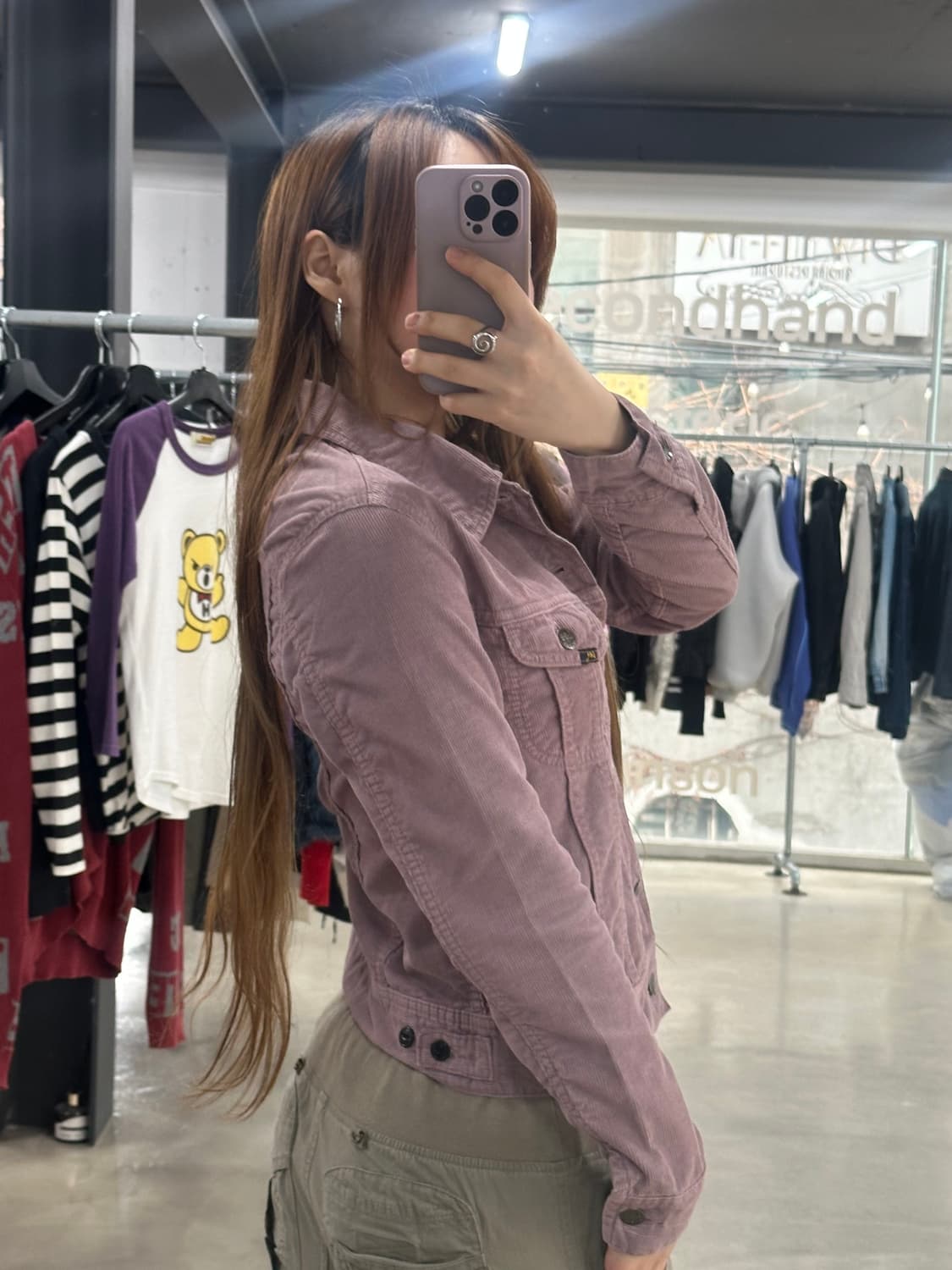 Lee Y2k 포켓 모브핑크 자켓 상품이미지3