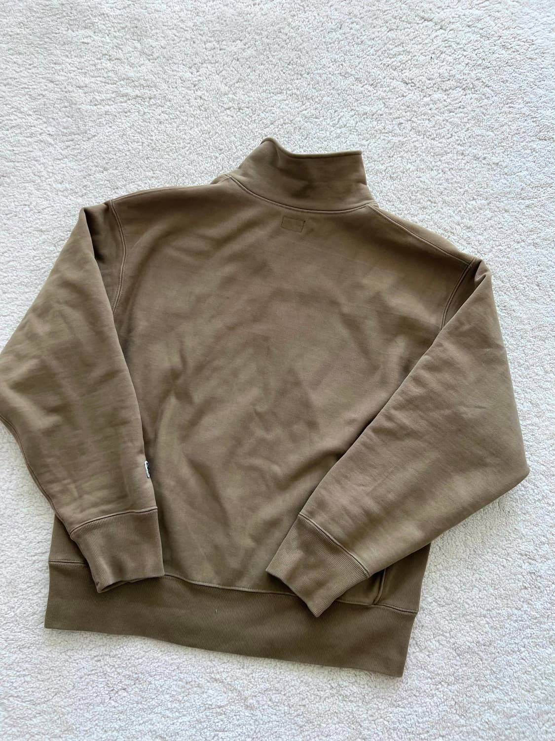 헤리티지 플로스 하프 집업 카키 상품이미지8