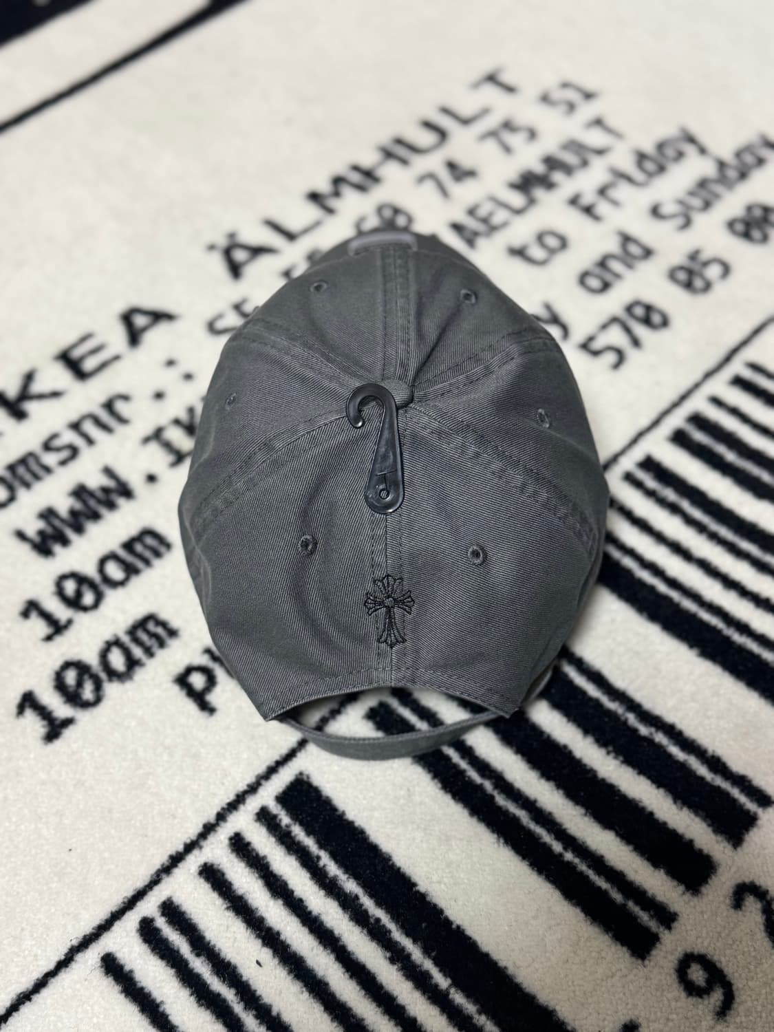 Nptsss 크롬하츠 로고 세메터리 볼캡 그레이 상품이미지2