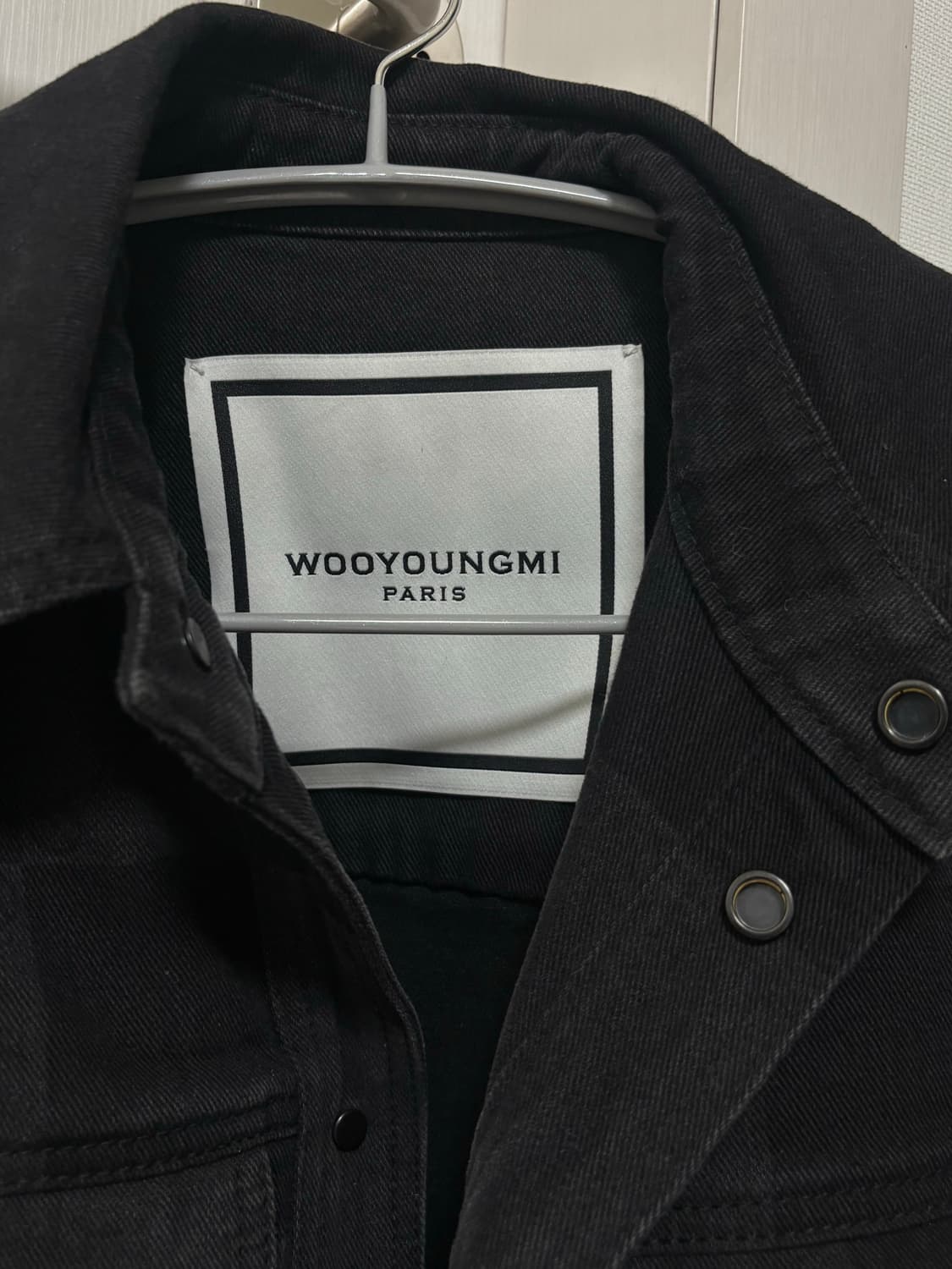 우영미 체크 데님자켓 상품이미지4