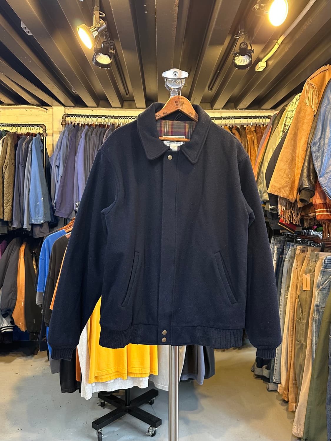 80-90 엘엘빈 헤비 퓨어 울 자켓 made in usa 상품이미지1