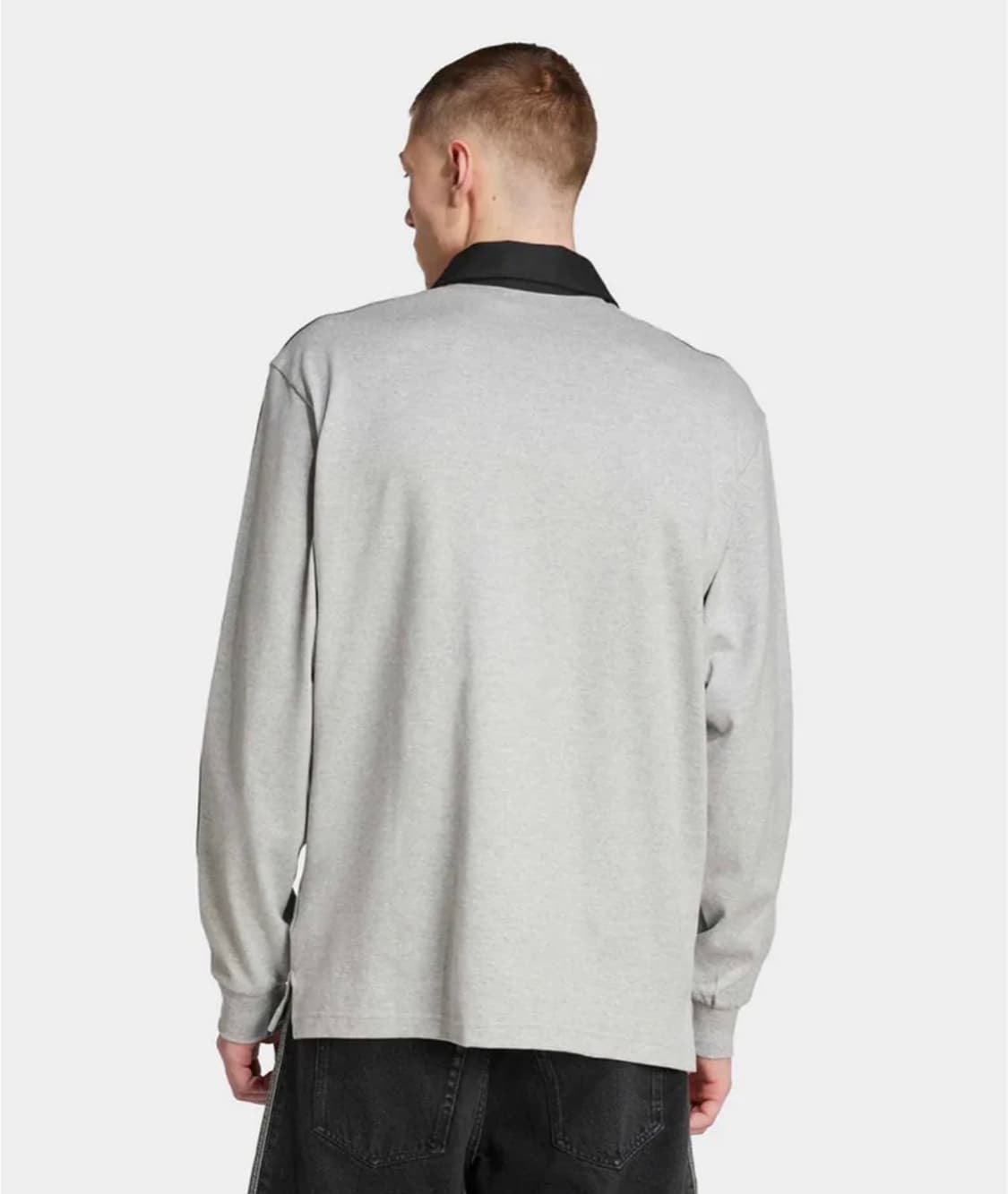 럭비 폴로 셔츠 그레이:블랙 상품이미지2