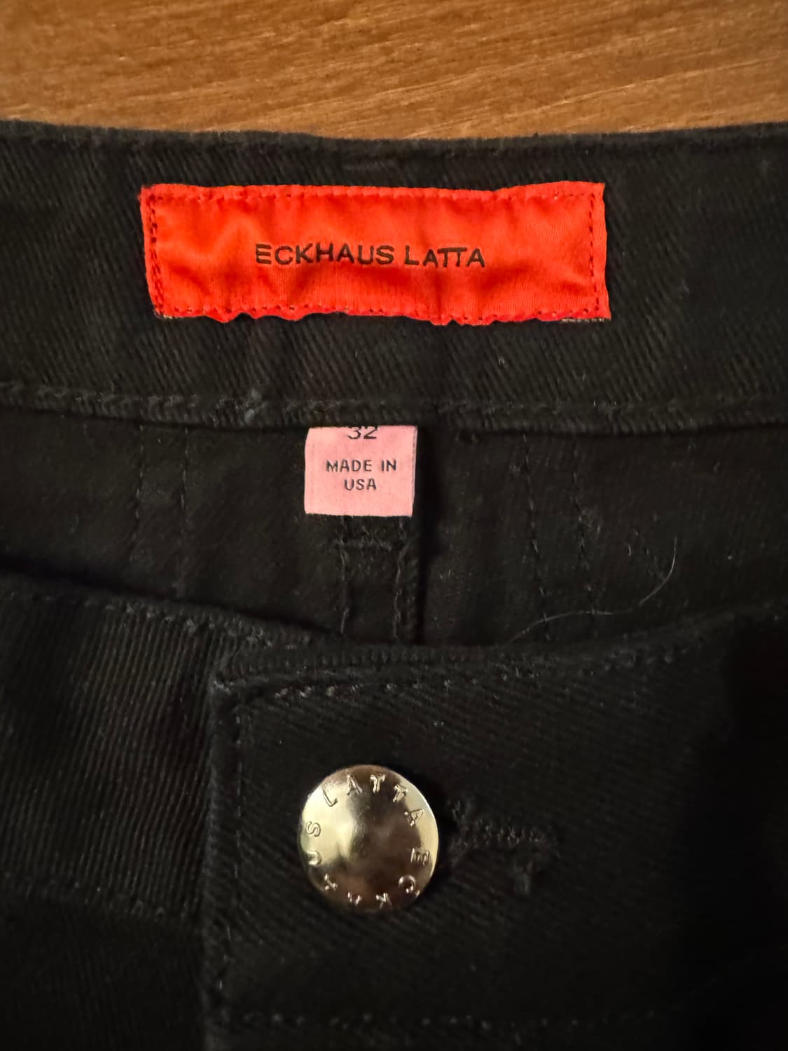 Eckhaus Latta 남성 블랙 데님 32 상품이미지3