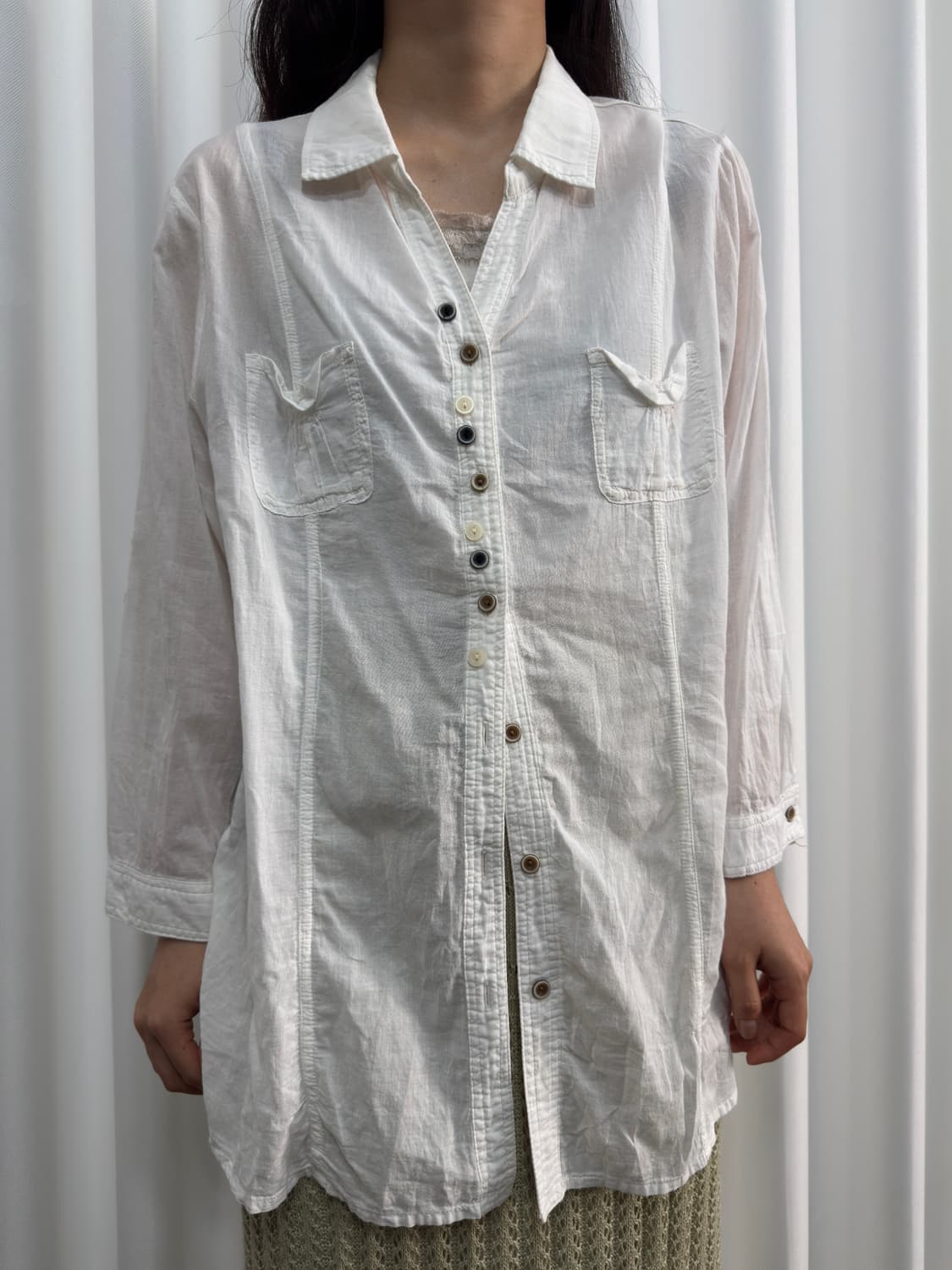 white button shirt 상품이미지1