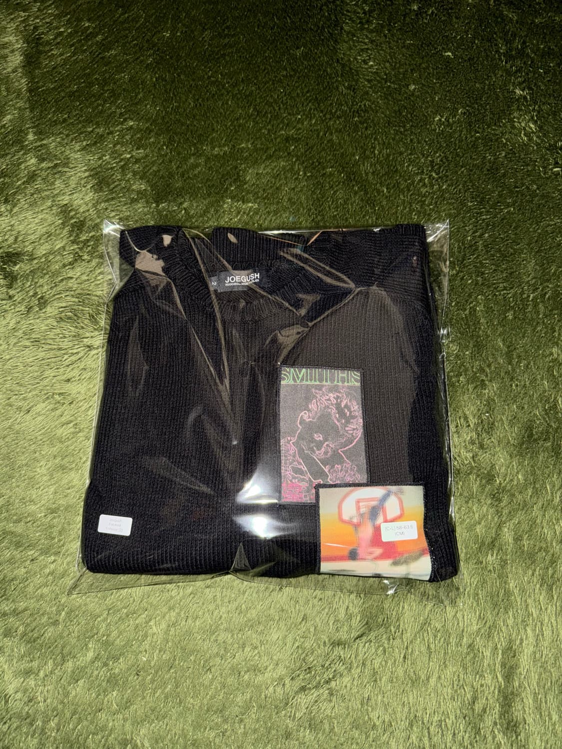 [2] JOEGUSH 조거쉬 패치 싱글 풀오버 니트 블랙 상품이미지10
