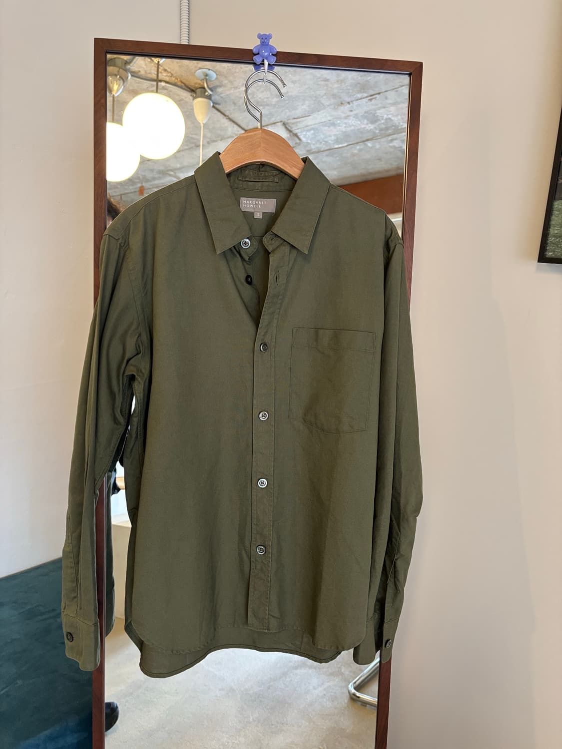 마가렛호웰 카키색 셔츠 S 상품이미지2