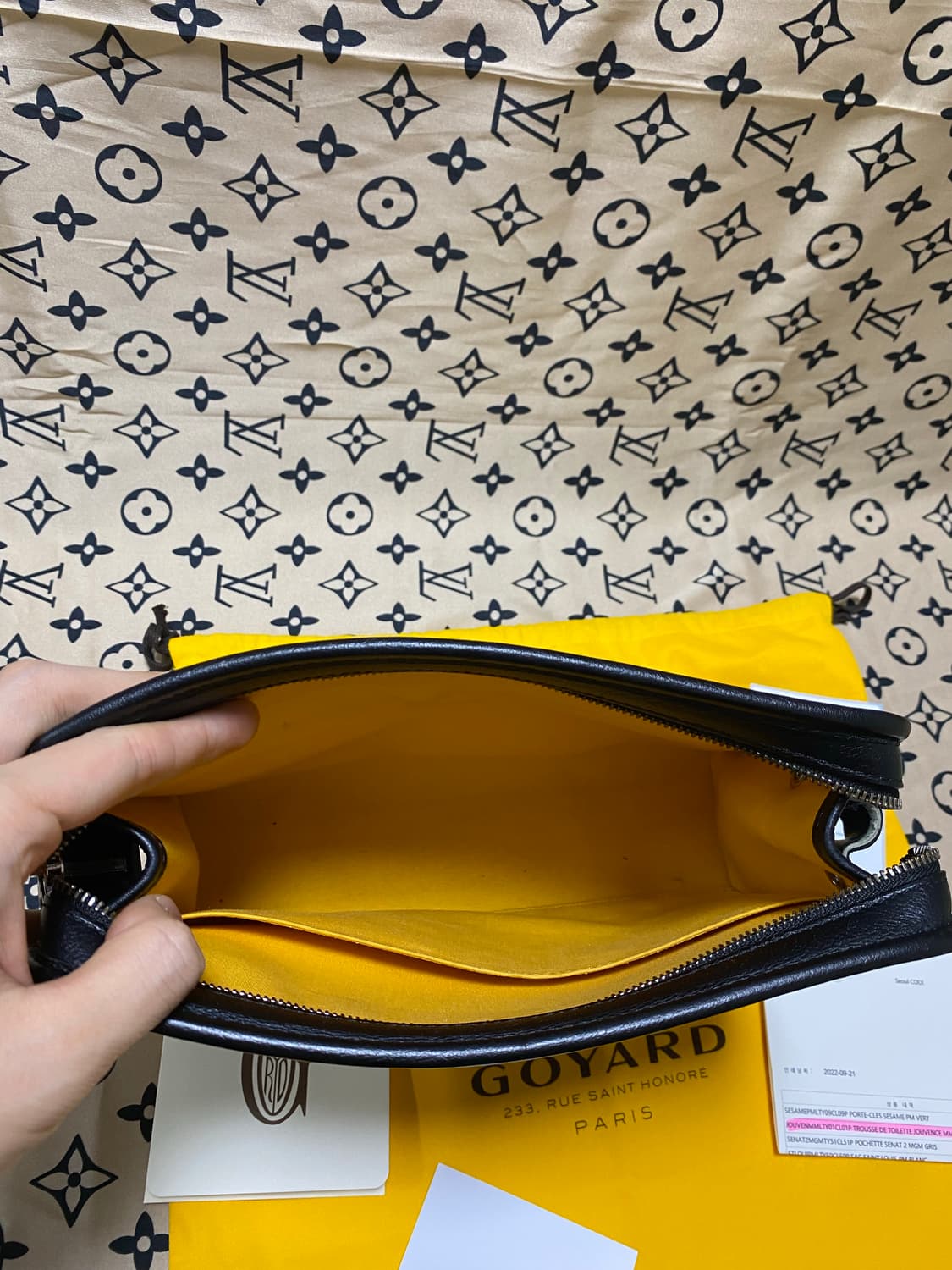 고야드 쥬방스 클러치 mm 블랙 상품이미지8