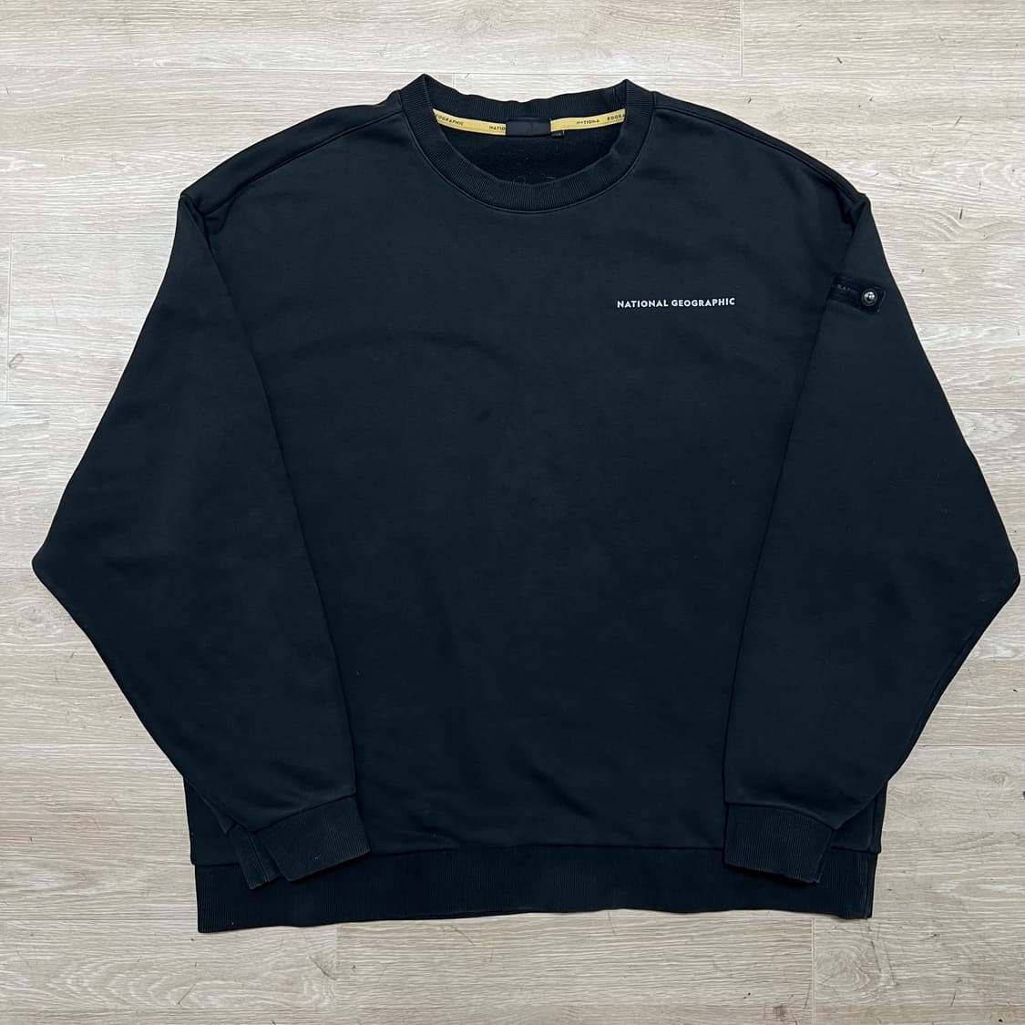 내셔널 지오그래픽 와펜 맨투맨 티셔츠 [블랙] 2XL/110 상품이미지1