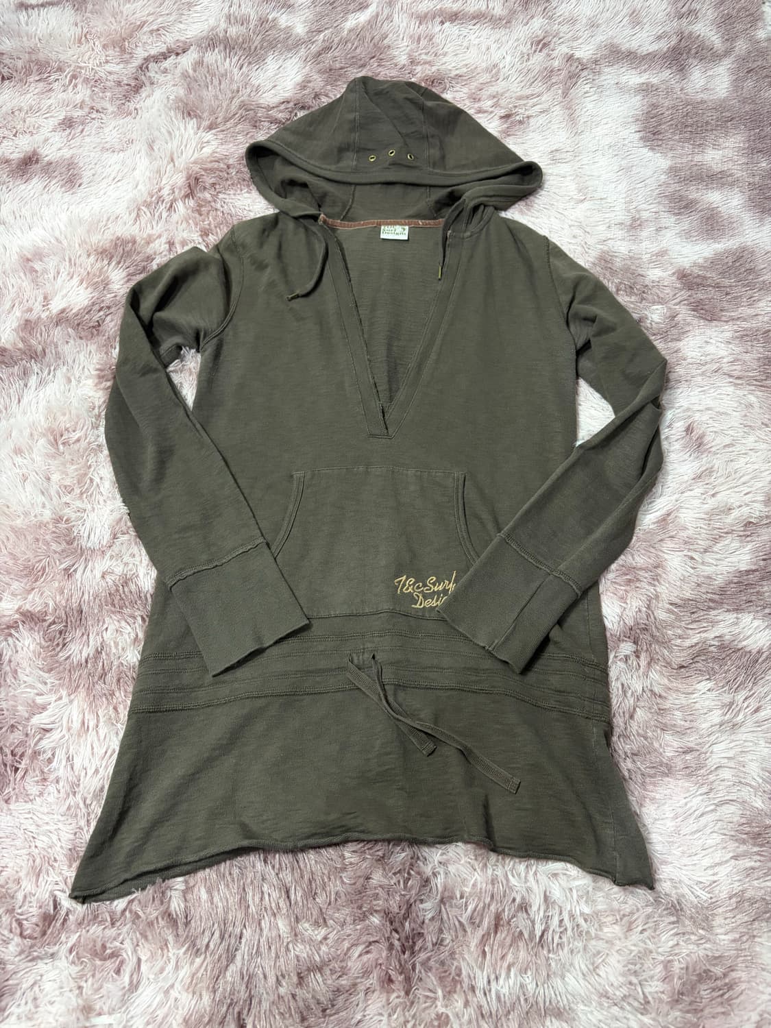 t&c surf 레이어드 후드 원피스 상품이미지1