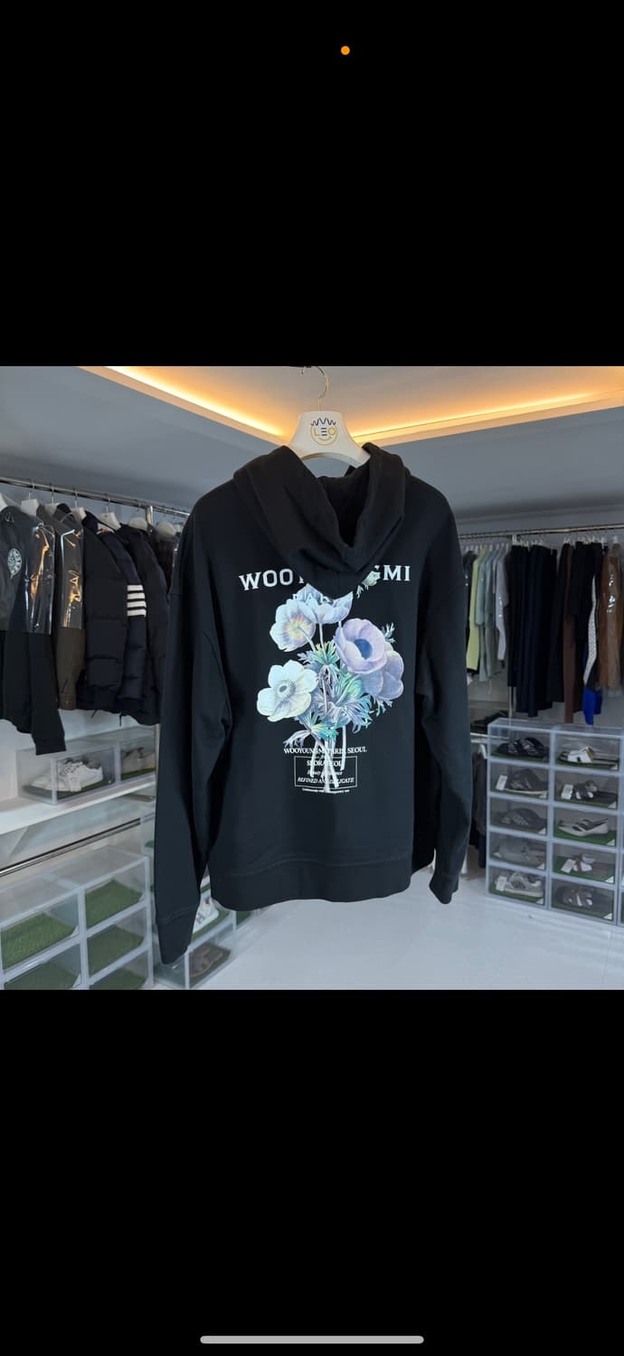 [리오브전포점] 우영미 플라워 백로고 후드 상품이미지1